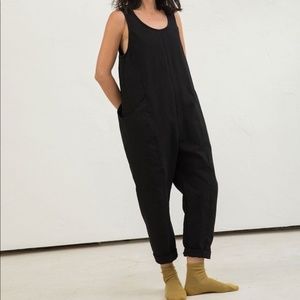 Elizabeth Suzann Clyde Jumpsuit Black Small Tall